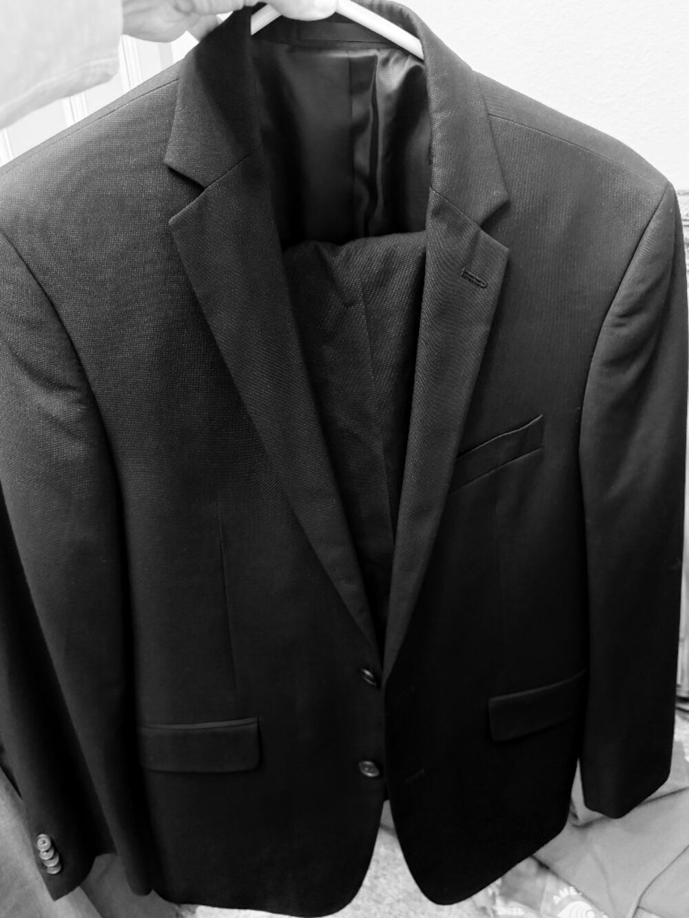 Kenneth Cole Reaction Black Sport Coat Modern Tailored Fit